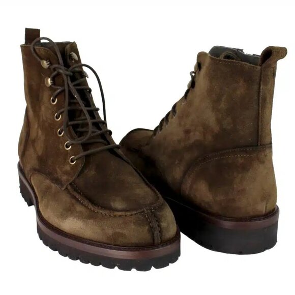 Dino Suede Brown Italian Men’s Dress Shoes main image 4